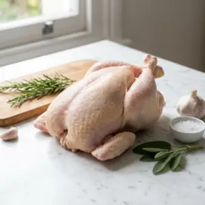 Pollo intero allevato a terra